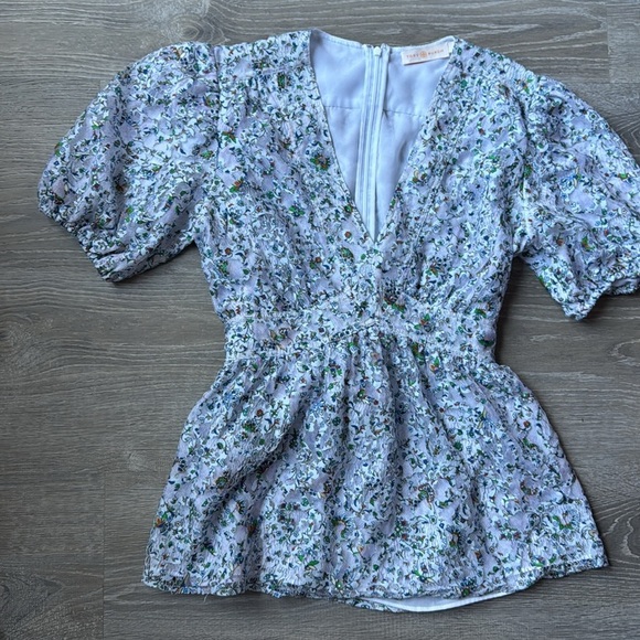 Tory Burch Printed Lace Top 4 - Picture 5 of 10